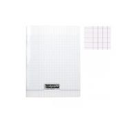 Calligraphe Cahier agrafé 18109C 17x22 cm 48 p. grands carreaux 90 g Couverture polypro transparent