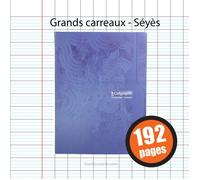 Clairefontaine Calligraphe Cahier G 24x32 cm grands carreaux 192 pages couverture carton sans spirale