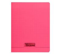 Calligraphe Cahier agrafé 18003C rouge 17x22 cm 32 p. grands carreaux 90 g polypro transparent