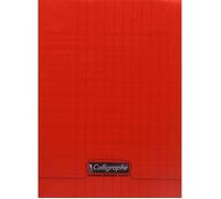 Cahier piqué Clairefontaine 8000 POLYPRO 17x22 cm - 32 pages 90 g/m² - Rouge