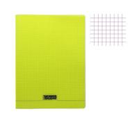 Cahier piqué - CLAIREFONTAINE - 8000 POLYPRO - Jaune - 24x32cm - 96 pages - 90g/m²