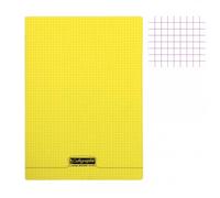Calligraphe – Cahier piqué 8000 POLYPRO A4 – 96 pages petits carreaux 90 g – Jaune