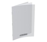 Cahier piqué conquérant classique couverture polypropylène rigide transparente a5+ 17x22cm 96 pages 90g séyès incolore