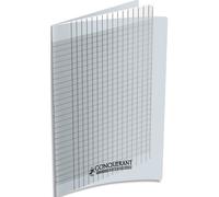 Cahier pique conquerant classique special deficient visuel polypropylene incolore 240x320mm 96p 90g s2,5mm noir
