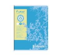Cahier piqué FOREVER 17x22 cm 96 pages grands carreaux 70 g - Assortis