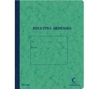 Cahier piqué 'Recettes - Dépenses', 220 x 170 mm
