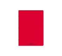 Cahier piqûre 21x29,7cm, 96 pages grands carreaux, Rouge