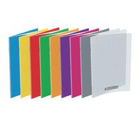 Cahier piqûre 24x32cm 96 pages 90g grands carreaux Seyès. Couverture polypropylène Jaune