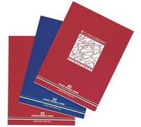 Cahier piqûre 32 pages, 1 page double ligne 2 mm et 1 page unie 90 g, format 17 x 22 cm CONQUERANT - selon disponibilité G