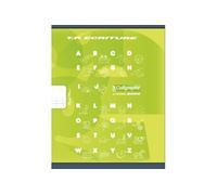 Calligraphe 108502C Un Cahier de Travaux Pratiques Vert (une Marque de Clairefontaine) - 17x22 cm - 32 Pages Double Ligne 4 mm Interligne Verticale et Unies Blanches - 90 g - Couverture Carte Offset