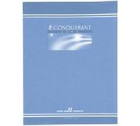 Cahier piqûre 32 pages, seyès 4 mm 70 g, format 17 x 22 cm CONQUERANT - selon disponibilité G