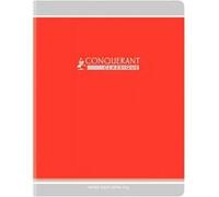 Cahier piqûre 32 pages, seyès 90 g, couverture carte recyclée, format 17 x 22 cm CONQUERANT - selon disponibilité