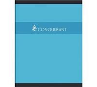Cahier piqûre 96 pages 5x5 70 g, couverture carte, format 17 x 22 cm CONQUERANT - selon disponibilité G