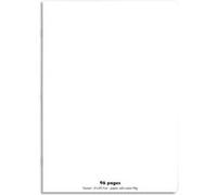 Cahier piqûre Clairefontaine 21x29,7cm, 96 pages grands carreaux, Incolore G