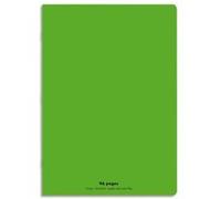 CONQUERANT Cahier Classique 24x32cm Grands Carreaux Seyès 96 Pages Agrafées Couverture Polypro Vert