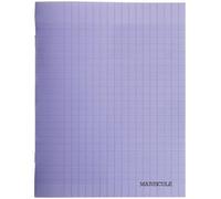 Cahier Piqures Grand Carreaux Polypropylene 17x22 48p 90g Violet