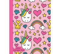 Cahier pour dysgraphique - dyspraxique: qui facilite l'apprentissage de l'écriture en attaché - 4 lignes - 4 couleurs - interligne 7mm. Convient aussi aux enfants qui débutent l'écriture.