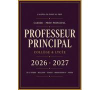 Cahier Professeur Principal | Suivi Élèves Bulletin Stages Orientation A4: 35 Élèves × 2 Pages · Appréciations Bas de Bulletin · Stages Observation · Affelnet 3e · Entretiens Parents · Notes Cornell