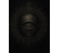 Cahier quadrillé 5x5 mm - Œil Sacré Scellé - 100 Pages - 21,59 x 27,94 cm: Illustration sombre et mystique d’un œil divin clos entouré de sceaux ... de fantasy, magie et univers interdits