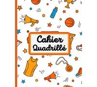 Cahier Quadrillé: Basketball | Carnet de notes quadrillé | Grand Format A4 | 21,59cm x 27,94cm / 8,5x11 inches | 100 pages quadrillées | Cahier de ... de texte, Ecriture à l'école, Pixel Art | 6-8