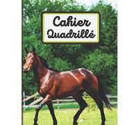 Cahier Quadrillé: Cheval | Carnet de notes quadrillé | Grand Format A4 | 21,59cm x 27,94cm / 8,5x11 inches | 100 pages quadrillées | Cahier de ... texte, Ecriture à l'école, Pixel Art | 6-46