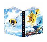 Cahier Range Cartes - Pikachu - 24 Feuilles - 9 Cartes par Feuille - Plastique Jaune
