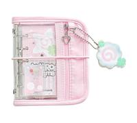 Cahier rechargeable à 5 anneaux avec papier de recharge 5 trous en PVC pour écrire, journal, scrapbooking