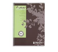 Cahier recyclé spirale Clairefontaine Forever - A4 21 x 29,7 cm - petits carreaux - 100 pages