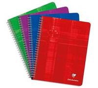 Clairefontaine Cahier à spirale 68761C 17x22 cm 180 pages grands carreaux Papier 90 g