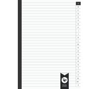 Cahier Répertoire Alphabétique A4 Ligné: 100 Pages - 50 Feuilles | Carnet de Notes
