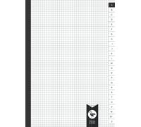 Cahier Répertoire Alphabétique A4 Quadrillé Petits Carreaux 5x5mm: 100 Pages - 50 Feuilles | Carnet de Notes