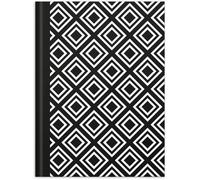 Cahier - RNK Verlag - Black ET White Rhombus - A5 - 192 pages - Papier pointillé