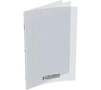 Calligraphe 18360C Un Cahier Agrafé Incolore (une Marque de Clairefontaine) - A4 21x29,7 cm - 192 Pages Grands Carreaux - Papier Blanc 90 g - Couverture Polypro Transparent