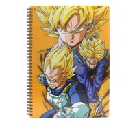 Cahier - SD TOYS - DRAGON BALL - A4 - Petits carreaux 5x5 - Effet 3D Saiyans