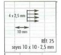 Clairefontaine Cahier agrafé 3996C pour déficients visuels 17x22 cm 48p grands carreaux noirs 2,5 mm
