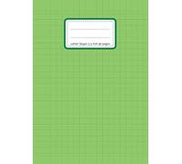 Cahier Seyes 2,5 mm 96 pages: format A4 21 x 29,7 cm | grands carreaux noirs agrandis 10 x 10 mm | papier Seyes 2,5 mm 90g livre broché | cahier d'écriture vierge