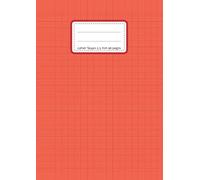 Cahier Seyes 2,5 mm 96 pages: format A4 21 x 29,7 cm | grands carreaux noirs agrandis 10 x 10 mm | papier Seyes 2,5 mm 90g livre broché | cahier d'écriture vierge