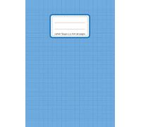 Cahier Seyes 2,5 mm 96 pages: format A4 21 x 29,7 cm | grands carreaux noirs agrandis 10 x 10 mm | papier Seyes 2,5 mm 90g livre broché | cahier d'écriture vierge