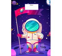 Cahier: Seyes grands carreaux format A4: papier supérieur (90 g/m²) | Le plaisir d'écrire | Explorateur de l'espace | (100 pages) (broché)