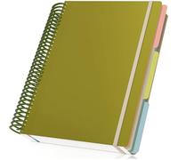 Cahier Spirale A4 - Carnet de Notes Ligné Papier - Cahier Journal 23,5x29,8cm - A4 Spirale Notebook 90GSM Ligne A4 Vert Clair