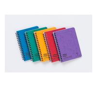 Cahier spirale Clairefontaine Notemaker Europa 10,5 x 14,8 cm assorti aléatoire ligné - 120 pages