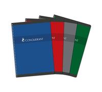 Cahier spirale Conquerant 17 x 22 cm grands carreaux 180 pages