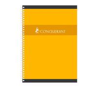 CONQUÉRANT SEPT Cahier à spirale A4 petits carreaux 180 pages 70 g coloris aléatoires