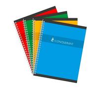 Cahier spirale Conquérant Sept 17 x 22 cm - grands carreaux - 100 pages