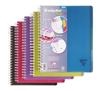 Cahier spirale Linicolor Evolutiv'book A4+ 22,5 x 29,7 cm - petits carreaux - 180 pages
