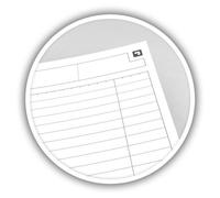 Cahier spirale Oxford International Notebook 14,8 x 21 cm ligné 6 mm 160 pages
