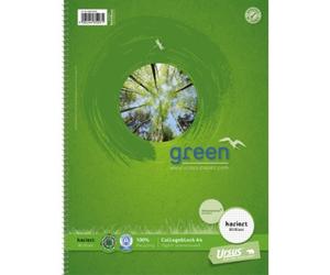 Cahier spiralé Ursus Classic 608570020 vert DIN A4 quadrillé Nombre de pages: 80