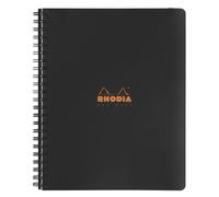 Cahier spirales probook Rhodiactive A4+ 23 x 30 cm - ligné - 160 pages