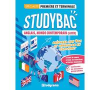 Cahier Studybac - Anglais, Monde contemporain _ première et terminale - spécialité: Préparer son Bac et apprendre en s'amusant