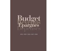 Cahier suivi budget familial - planificateur budgetaire personnel familial mensuel et annuel, suivi épargne et suivi dépenses 2024, 2025, 2026, 2027, ... carnet de compte personnel 5 ans à compléter